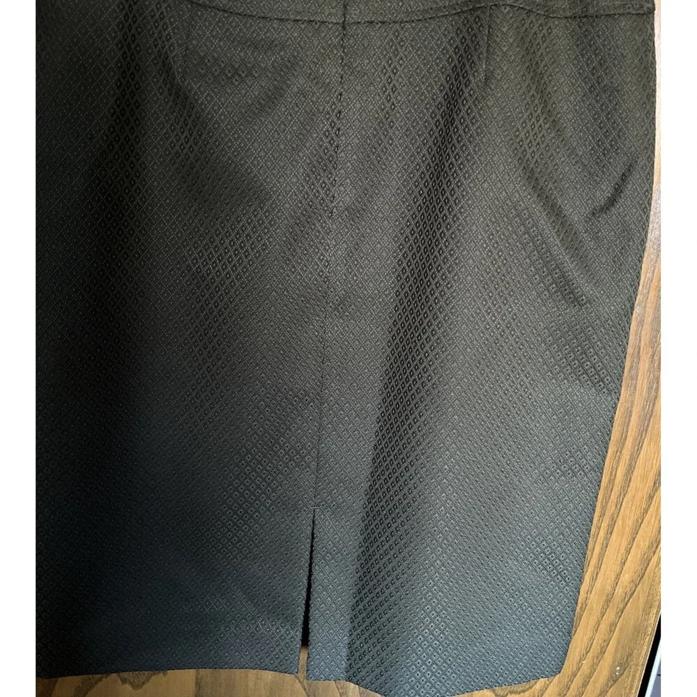 Tahari Arthur S.Levine Green Textured Women’s Pencil Skirt Size 6 Whimsigoth